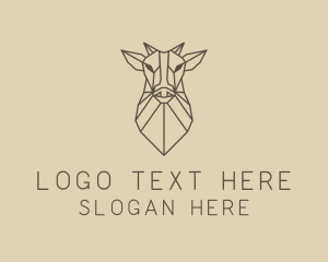 Sleek - Geometric Minimal Animal logo design
