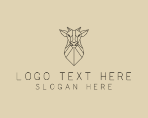 Geometric Minimal Animal logo design