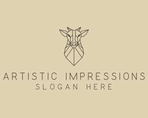 Geometric Minimal Animal logo design