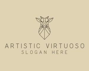 Geometric Minimal Animal logo design