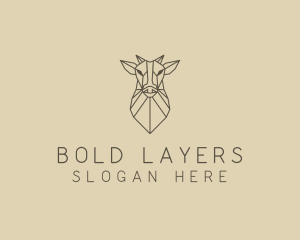 Geometric Minimal Animal logo design