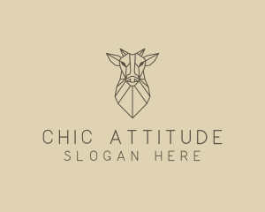 Geometric Minimal Animal logo design