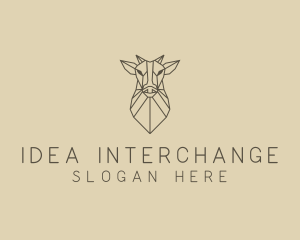 Geometric Minimal Animal logo design