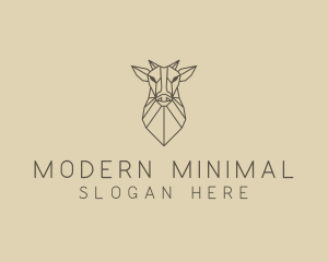 Geometric Minimal Animal logo