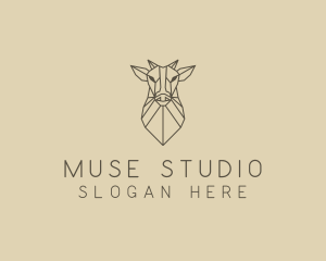 Geometric Minimal Animal logo design