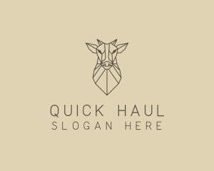 Geometric Minimal Animal logo design