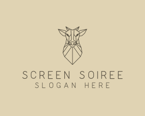 Geometric Minimal Animal logo design