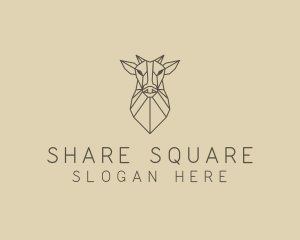 Geometric Minimal Animal logo design