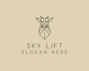 Geometric Minimal Animal logo design