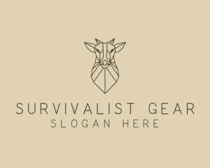 Geometric Minimal Animal logo design