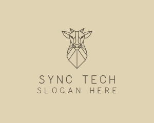 Geometric Minimal Animal logo design