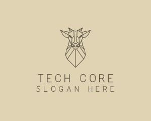 Geometric Minimal Animal logo design