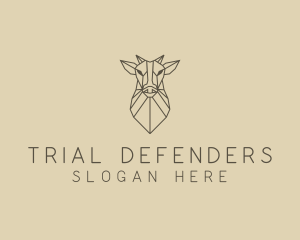 Geometric Minimal Animal logo design