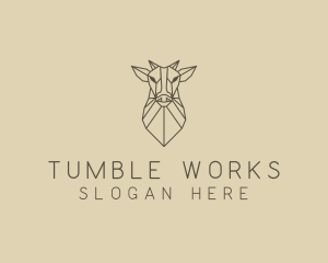 Geometric Minimal Animal logo design