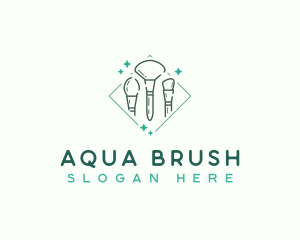 Esthetician Makeup Brush  logo design