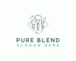 Esthetician Makeup Brush  logo design