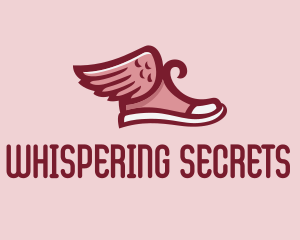 Red Sneaker Wings Logo