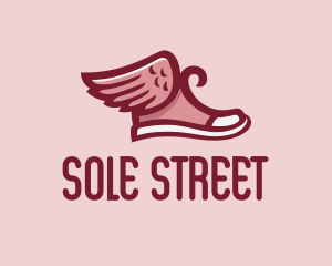 Red Sneaker Wings logo