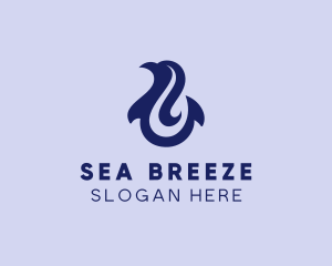 Sea Dolphin Hook logo design