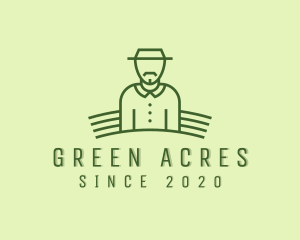 Countryside Field Farmer logo design