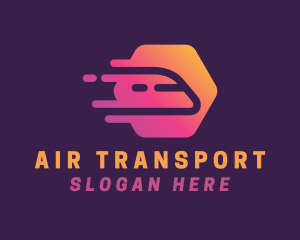 Gradient Fast Train  logo design