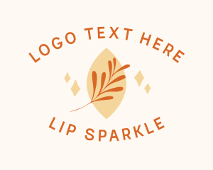 Eco Leaf Sparkle logo design