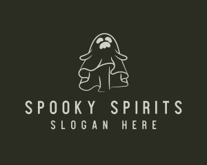 Scary Horror Ghost logo design