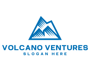 Geometric Mountain Travel logo design