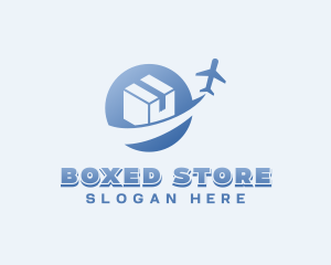 Plane Forwarding Courier logo design