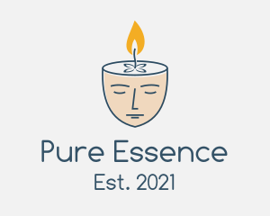 Face Scented Candle  logo design