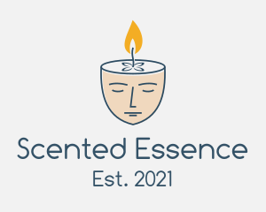 Face Scented Candle  logo design