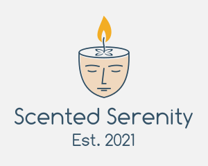 Face Scented Candle  logo design