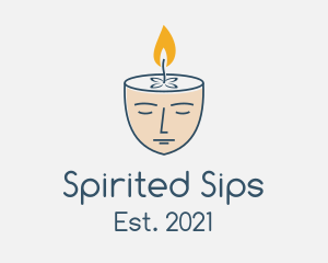 Face Scented Candle  logo design