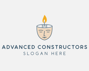 Face Scented Candle  logo design