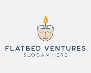 Face Scented Candle  logo design