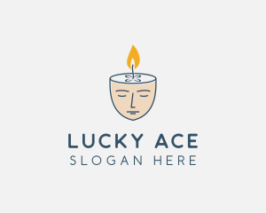 Face Scented Candle  logo design