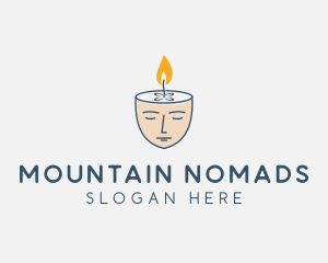 Face Scented Candle  logo design