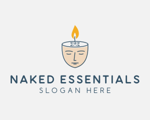 Face Scented Candle  logo design