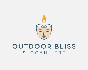 Face Scented Candle  logo design