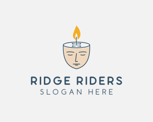 Face Scented Candle  logo design