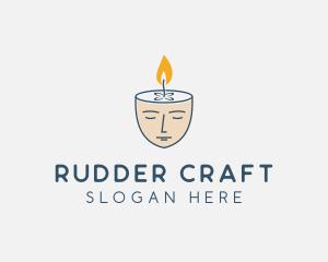 Face Scented Candle  logo design