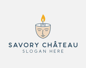 Face Scented Candle  logo design