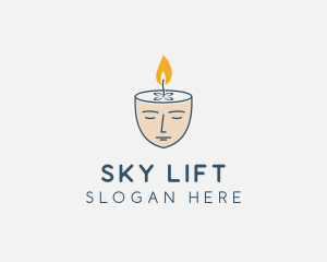 Face Scented Candle  logo design