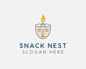 Face Scented Candle  logo design