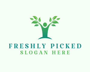 Human Tree Wellness Healing logo design