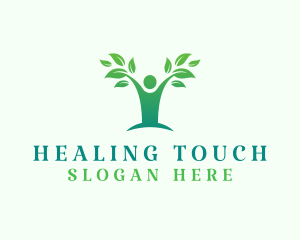 Human Tree Wellness Healing logo design