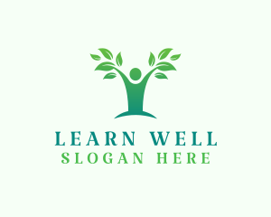 Human Tree Wellness Healing logo design