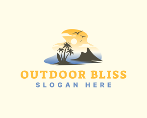 Tropical Summer Surfing logo design