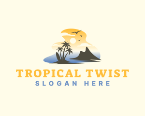 Tropical Summer Surfing logo design