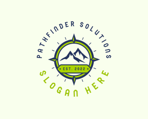 Mountain Travel Navigation logo design